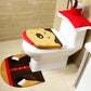 Santa Toilet Seat Cover and Floor Rug Set - Festive Decor