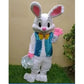Easter Bunny Adult Mascot Costume - Plush Fursuit Cosplay