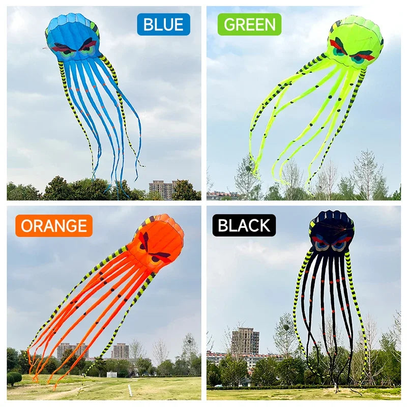 8m Octopus Kite | Massive 3D Soft Inflatable Animal Kite for Adults and Beach Flying