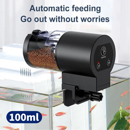 Automatic Fish Feeder | 100ml Programmable Digital Holiday Dispenser