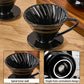 Ceramic Coffee Dripper | Spiral V60 Style Manual Pour Over Maker