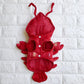 Funny Red Lobster Pet Costume - Warm Sleeveless Dog & Cat Hoodie