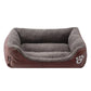 Large Dog Bed Warm Square Nest | Plush Pet Kennel Puppy Basket Cushion