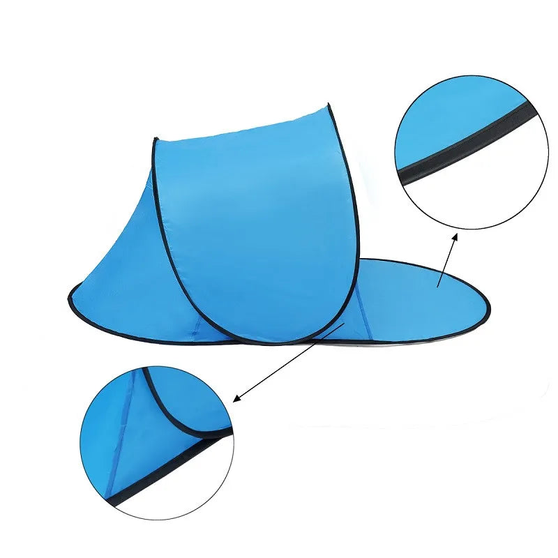 Automatic Pop-Up Beach Tent | Anti-UV Sun Shelter & Outdoor Cabana