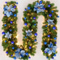 2.7m Pre-Lit Luxury Christmas Garland - LED Lush Greenery