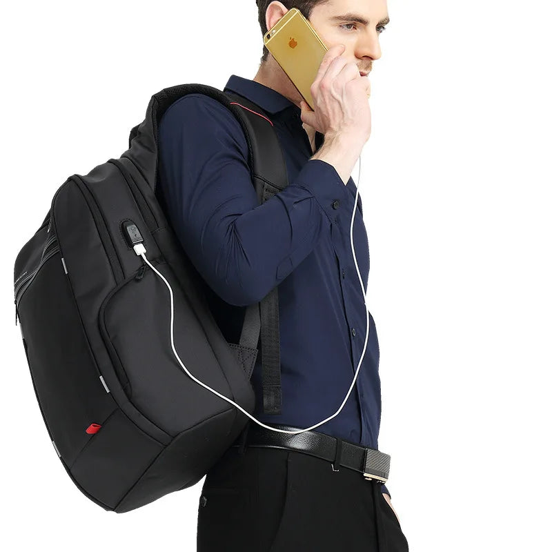 17.3" Anti-Theft Laptop Backpack - Waterproof USB Business Bag