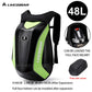 48L Waterproof Motorcycle Backpack | Hard Shell Full Face Helmet Bag