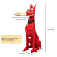 Large Poodle Floor Statue | Luxury Butler Tray & Integrated Light