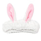 Rabbit Ear Face Wash Headband - Soft Elastic Makeup Hairband