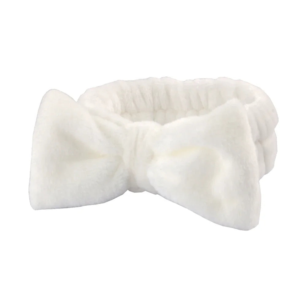 3Pcs Spa Headband & Wristband Set | Microfiber Face Wash Makeup Band