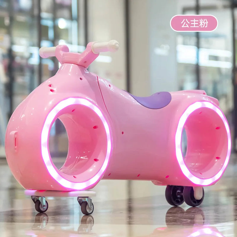 Kids 16-Inch Electric Balance Bike - LED Glow Frame 2-8Y