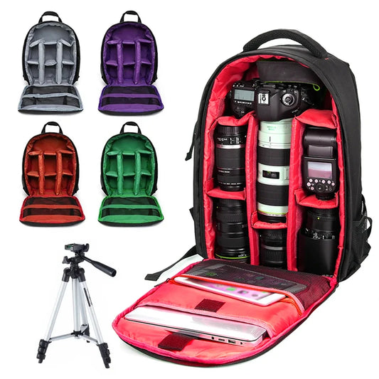 Waterproof Camera Backpack | DSLR Mirrorless Bag with Tripod Holder