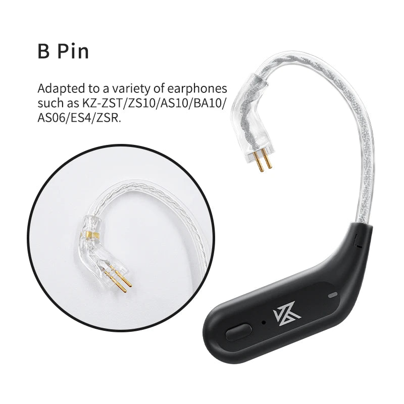 HD Bluetooth 5.2 Module Ear Hook | C Pin HIFI Wireless Cable Upgrade