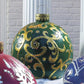 60cm Giant Outdoor Christmas Inflatable Ball - PVC Ornament