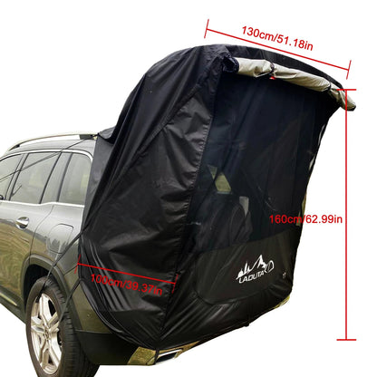 Car Trunk Sunshade Tent | Rainproof Rear SUV Motorhome Camping Tent
