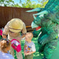Funny Blow Up Triceratops Inflatable Dinosaur Costume - Adult Outfit