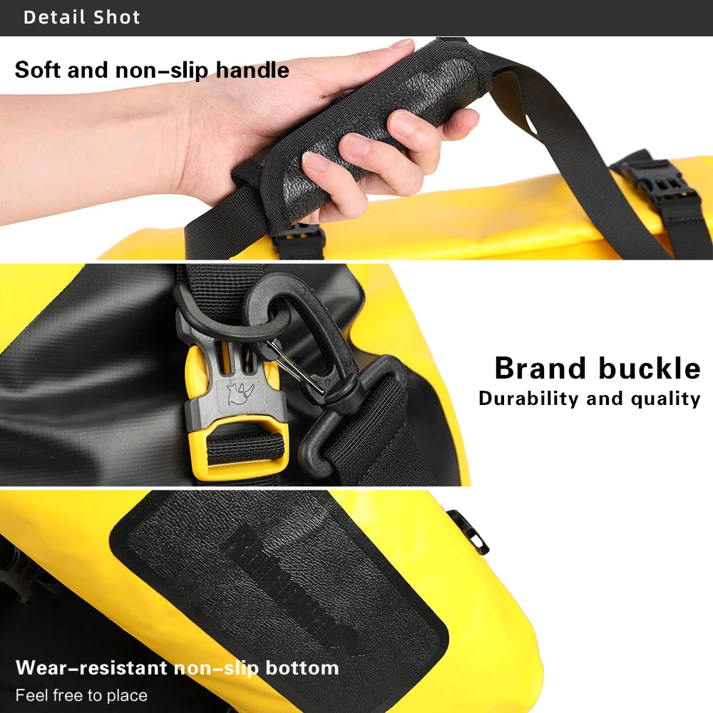 Waterproof Bike Rear Seat Bag | 20L Large Capacity Rack Pannier Pack