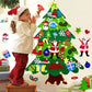 DIY Felt Christmas Tree Set - Kids Wall Decor & Ornaments