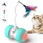 Interactive Cat Toy | Automatic Electronic Mouse with 3 Feathers