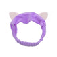 Rabbit Ear Face Wash Headband - Soft Elastic Makeup Hairband
