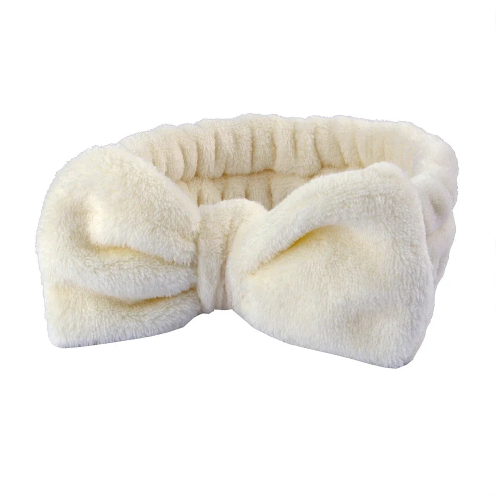 3Pcs Spa Headband & Wristband Set | Microfiber Face Wash Makeup Band