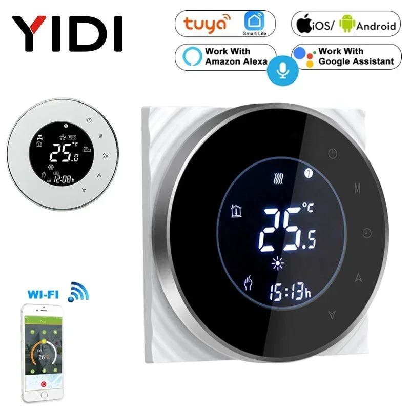 Smart WiFi Thermostat - LCD Touch Screen App Heating Control