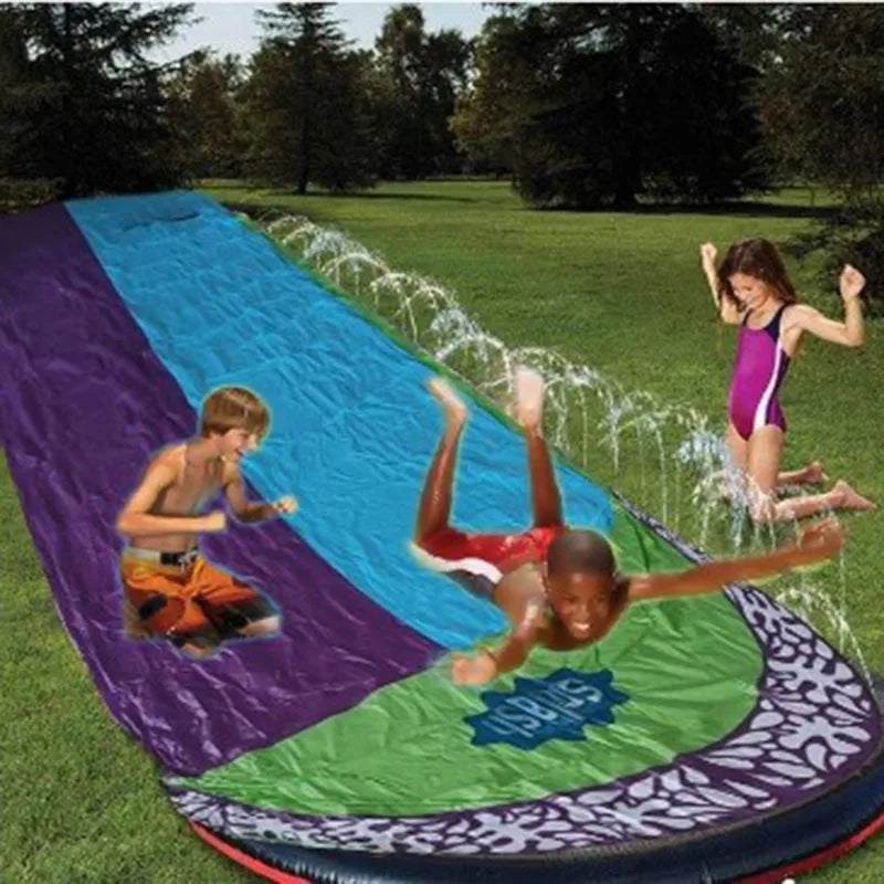 Inflatable Lawn Water Slide | Kids Outdoor Sprinkler & Splash Toy