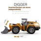 RC Bulldozer 1/14 Scale | 10CH Heavy Duty All-Alloy Metal Wheel Loader