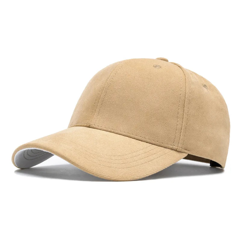 Retro Suede Baseball Cap | Adjustable Hip Hop Snapback Sun Visor