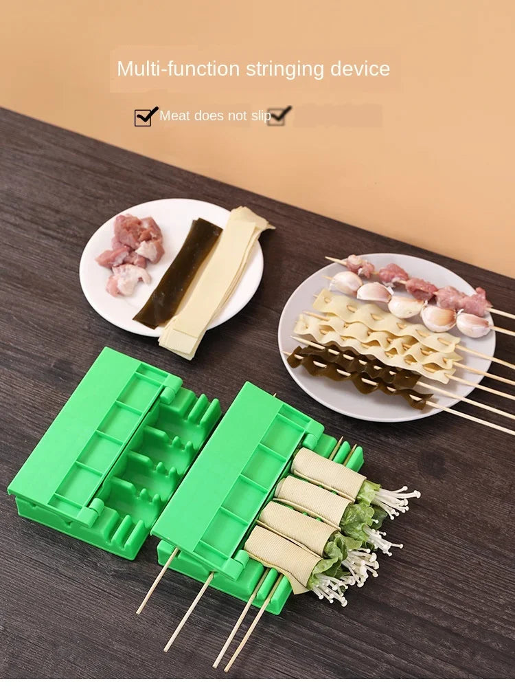 Barbecue Skewer Maker - Quick Kebab Meat & Veg Stringing Tool