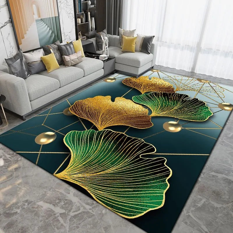 Large Grey Nordic Style Carpet | Deluxe Lounge Rug & Bedroom Floor Mat