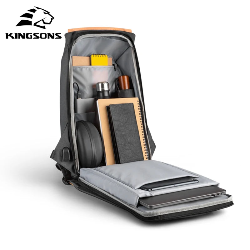 15.6" Anti-theft Laptop Backpack - USB Charging & Waterproof