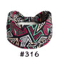 Boho Headbands for Women - Knotted Wide Stretch Turban Wrap
