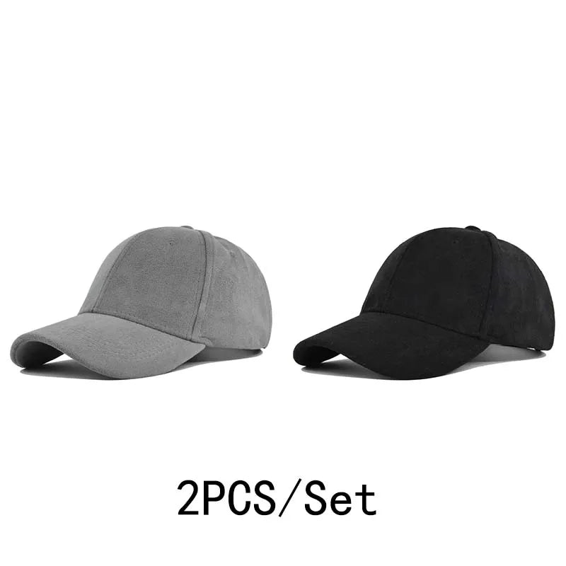 Retro Suede Baseball Cap | Adjustable Hip Hop Snapback Sun Visor