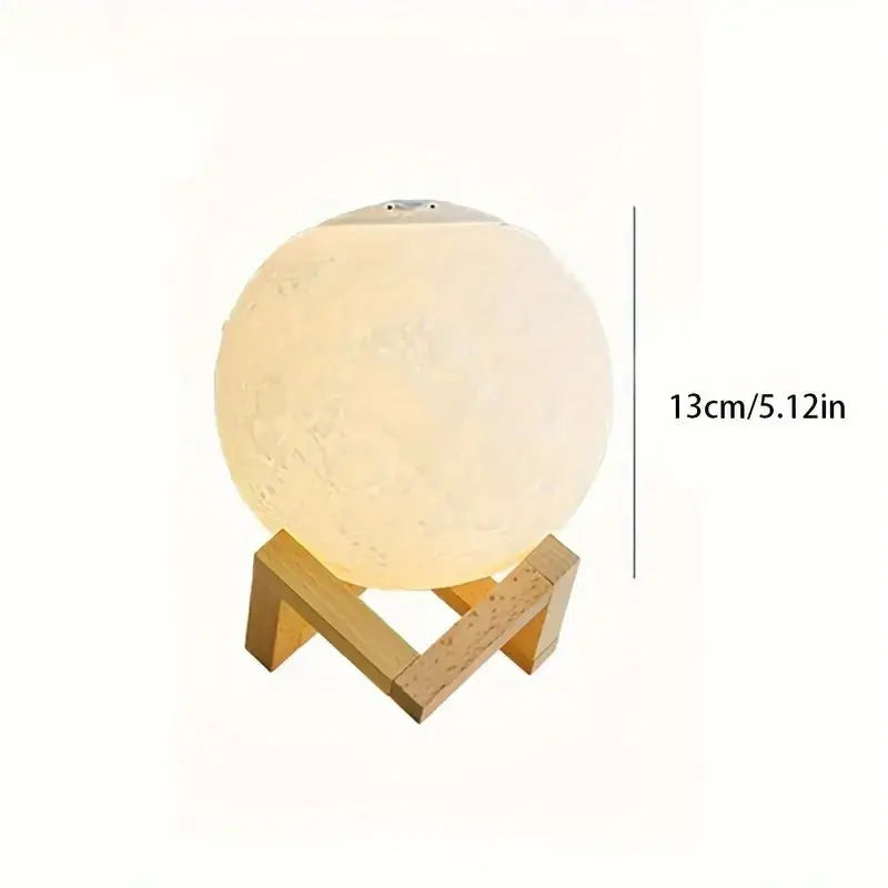 3D Moon Lamp Humidifier | 13cm USB Night Light & Aroma Diffuser