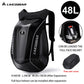 48L Waterproof Motorcycle Backpack | Hard Shell Full Face Helmet Bag