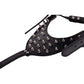 Spiked Studded Dog Harness Set - Heavy Duty Leather 3-Piece