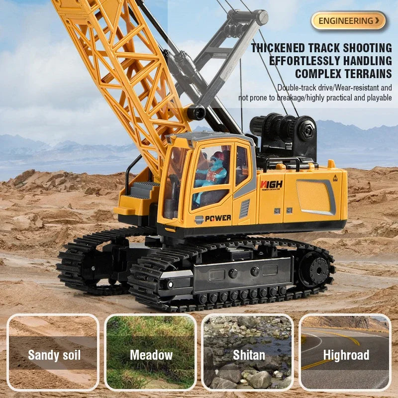 15CH RC Spray Crane Truck | Pro Alloy Metal Remote Control Excavator