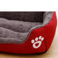 Large Dog Bed Warm Square Nest | Plush Pet Kennel Puppy Basket Cushion