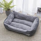 Large Dog Bed Warm Square Nest | Plush Pet Kennel Puppy Basket Cushion