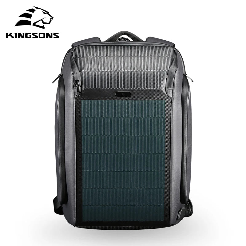 Solar Laptop Backpack | 15.6" USB Charging Anti-Theft Travel Bag