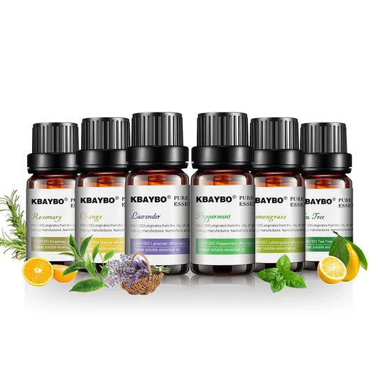 6 Essential Oils Aromatherapy Set | Pure Scents for Diffuser & Spa