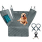 Car Pet Seat Cover | Waterproof Double Zipper Rear Seat Protector Mat