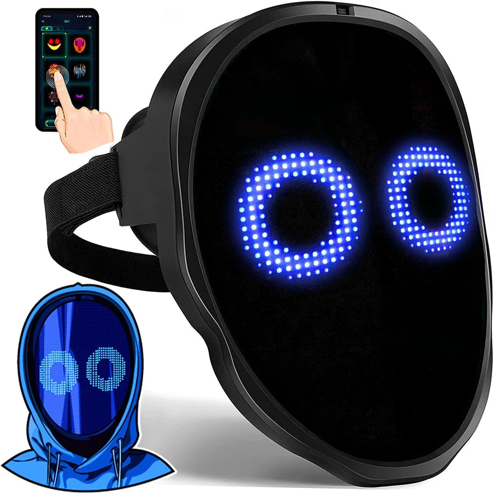 Programmable LED Mask - Bluetooth App Control Face Transform