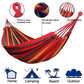 Double Hammock 2 Person Canvas Cotton | Outdoor Garden Tree Bed Set