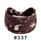 Boho Headbands for Women - Knotted Wide Stretch Turban Wrap