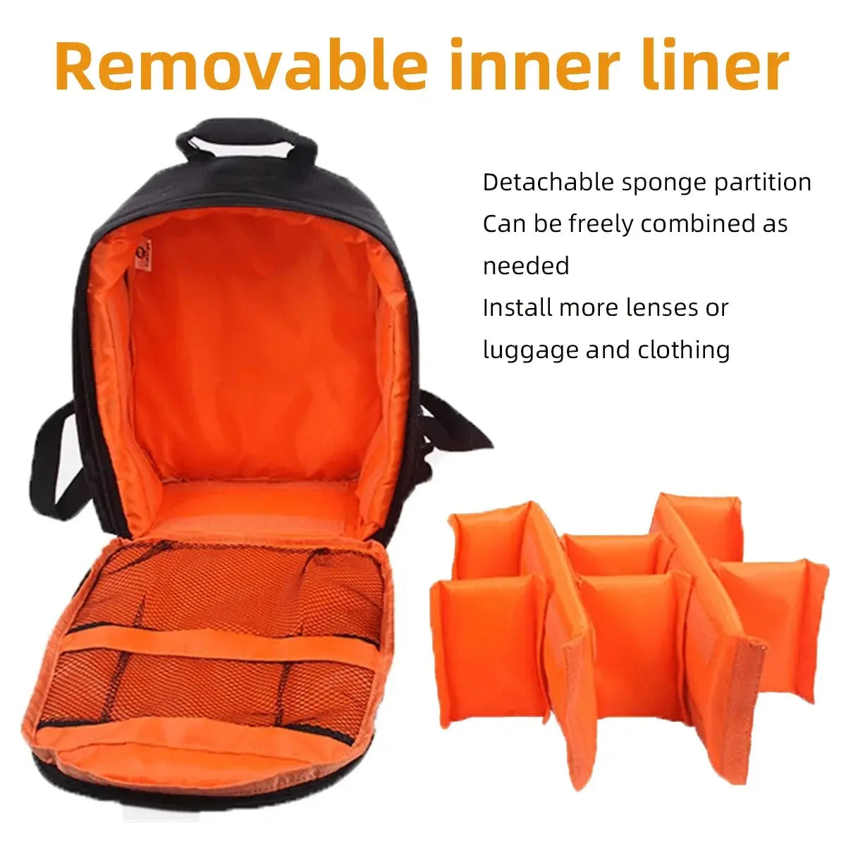Waterproof Camera Backpack | DSLR Mirrorless Bag with Tripod Holder