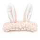 Rabbit Ear Face Wash Headband - Soft Elastic Makeup Hairband