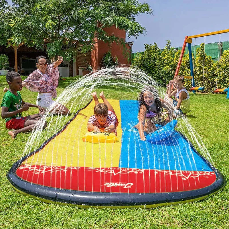 Inflatable Lawn Water Slide | Kids Outdoor Sprinkler & Splash Toy