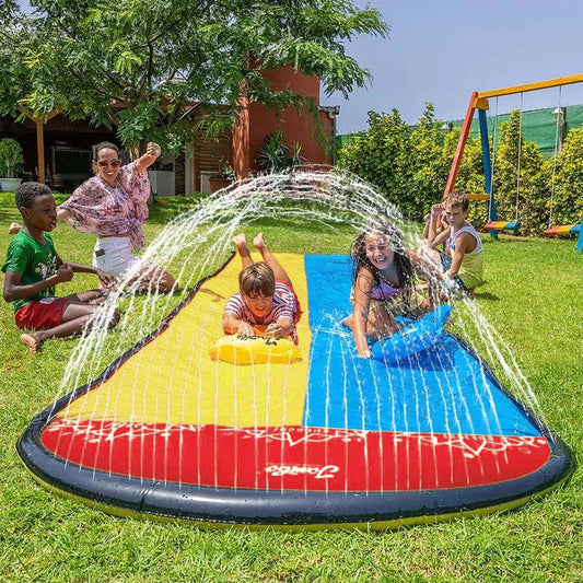 Inflatable Lawn Water Slide | Kids Outdoor Sprinkler & Splash Toy